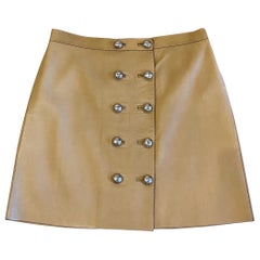 Minifalda de piel Gucci