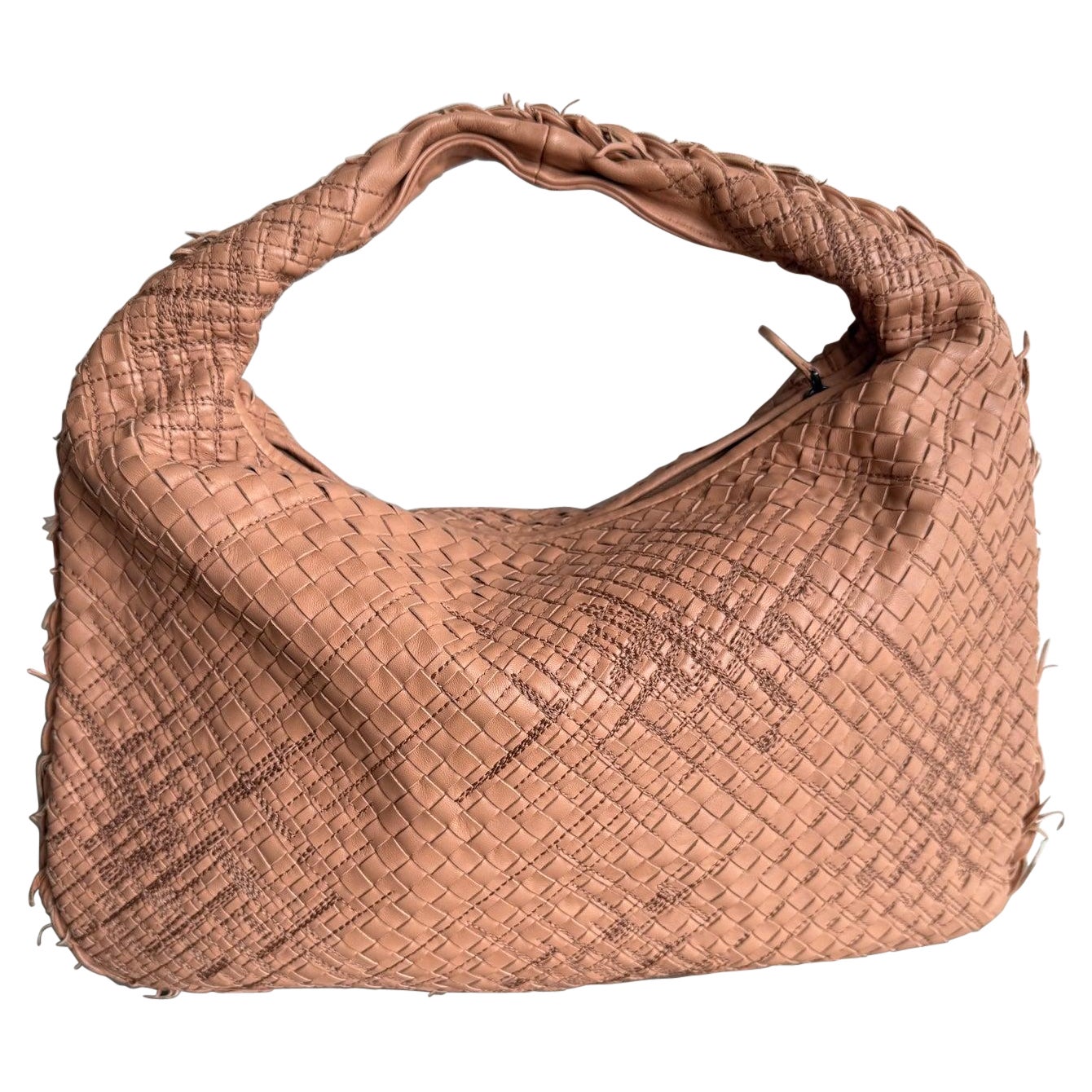 Bottega Veneta Veneta Hobo Beige Almond Special Edition Leather 40cm