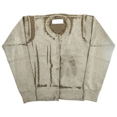 Ensemble cardigan et gilet plastifié Maison Martin Margiela Automne-Hiver 1998