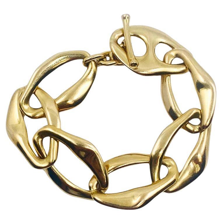 Tiffany & Co. Elsa Peretti Aegean Toggle Bracelet 18k Gold