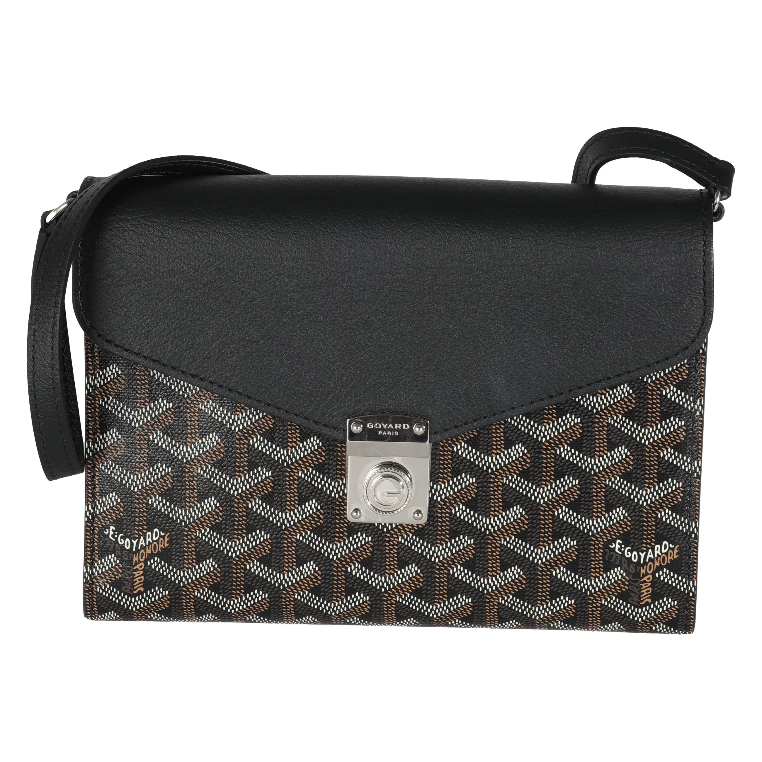Goyard Black Goyardine Canvas Chypre Wallet Pouch