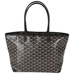 Goyard Black Goyardine Canvas Artois PM
