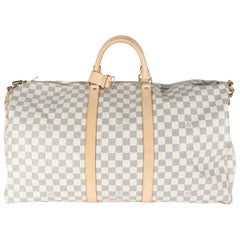 Louis Vuitton Damier Azur Canvas Keepall Bandouliere 55