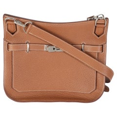 Hermès Gold Taurillon Clemence Jypsiere 28 PHW