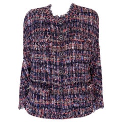 Chanel 12K$ Ribbon Tweed Jacket with CC Buttons