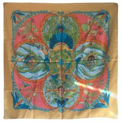 Hermes Amazonia Silk Scarf in Marigold 2