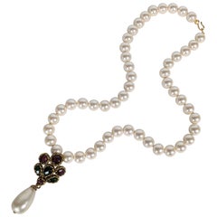 Chanel Renaissance Revival Pearl Pendant, Maison Gripoix