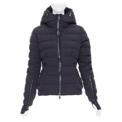 MONCLER Grenoble Chena Giubbotto schwarze, taillierte Puffjacke Gr.2 M