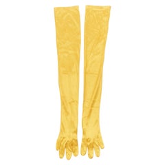 CORNELIA JAMES - Gants de soirée longs opéra en satin doré