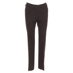 DOLCE GABBANA Pantaloni vintage marrone scuro IT36 XXS