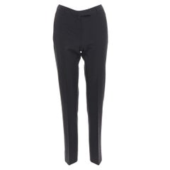 PRADA Vintage Black magic tape front crop trouser  pantalon IT38 XS