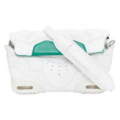 ALEXANDER WANG Runway Sneaker white green leather clutch crossbody bag