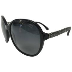 Chanel Chain Sunglasses Black 1