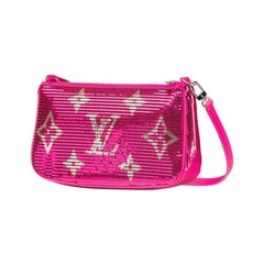 Louis Vuitton Pochette Fuchsia Sequins Rare NEW