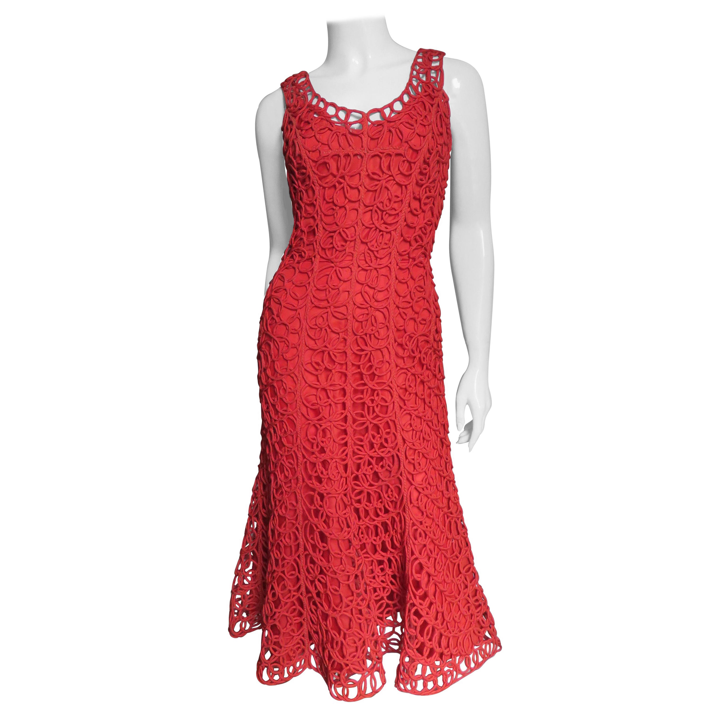  1950s Coil Piped Dress 
