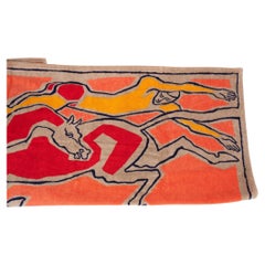 Toalla de playa Hermès NIB Orange Horse