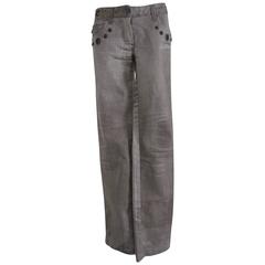 Roberto Cavalli Grey Brown with studs Denim Pants 12
