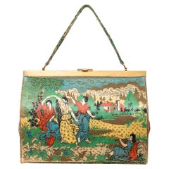 Vintage Jacquard Handbag - '80s