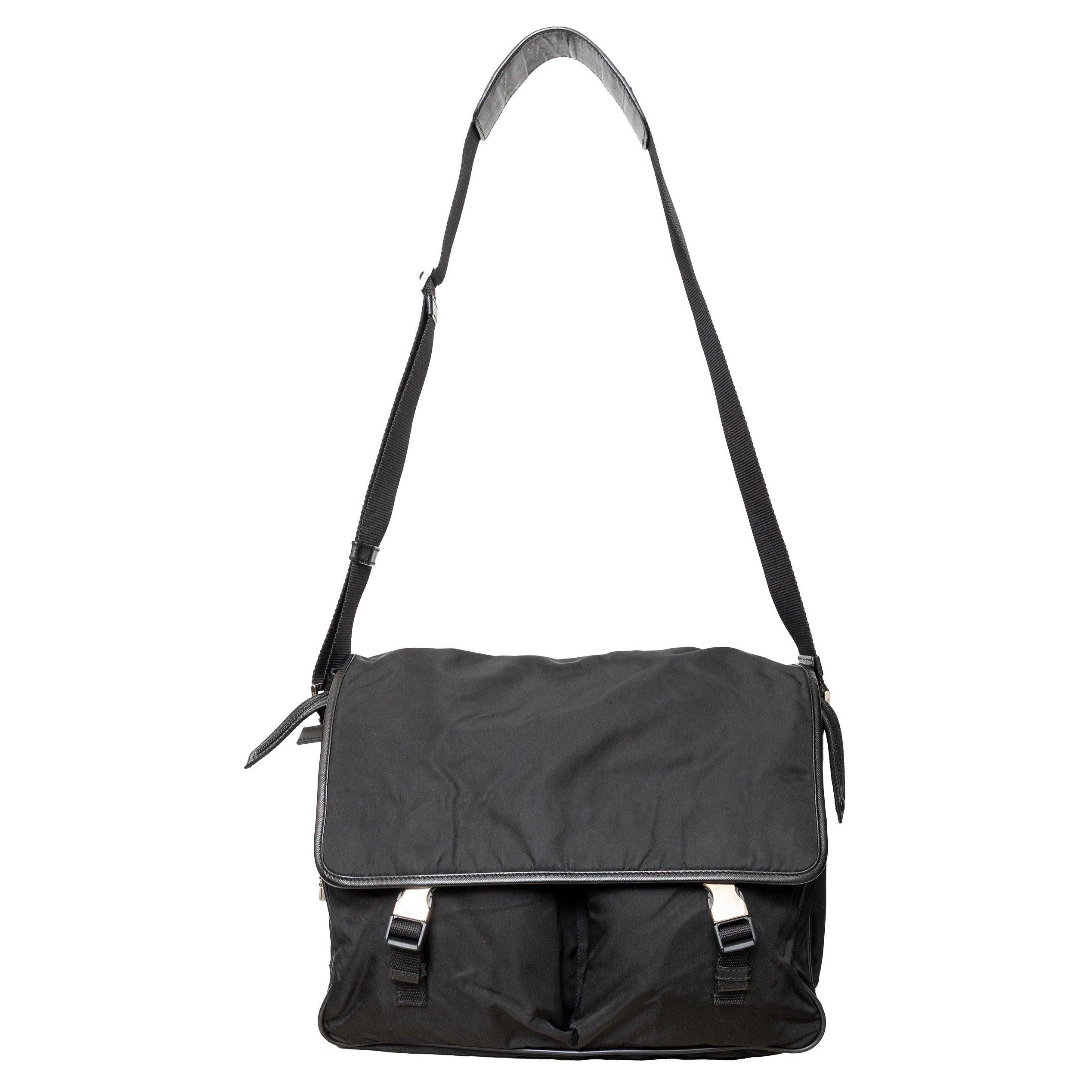 Prada Nylon Messenger Bag - '10s For Sale