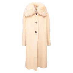 Delia Ferrari Wool and Fur Coat - '90s