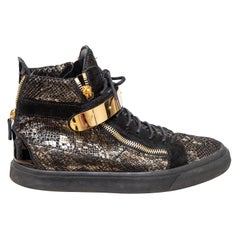 Giuseppe Zanotti Printed Snakeskin Sneakers - '10s