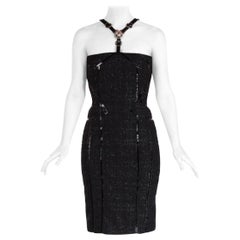 Versace Collection 2013 Abito nero impreziosito 38 italiano