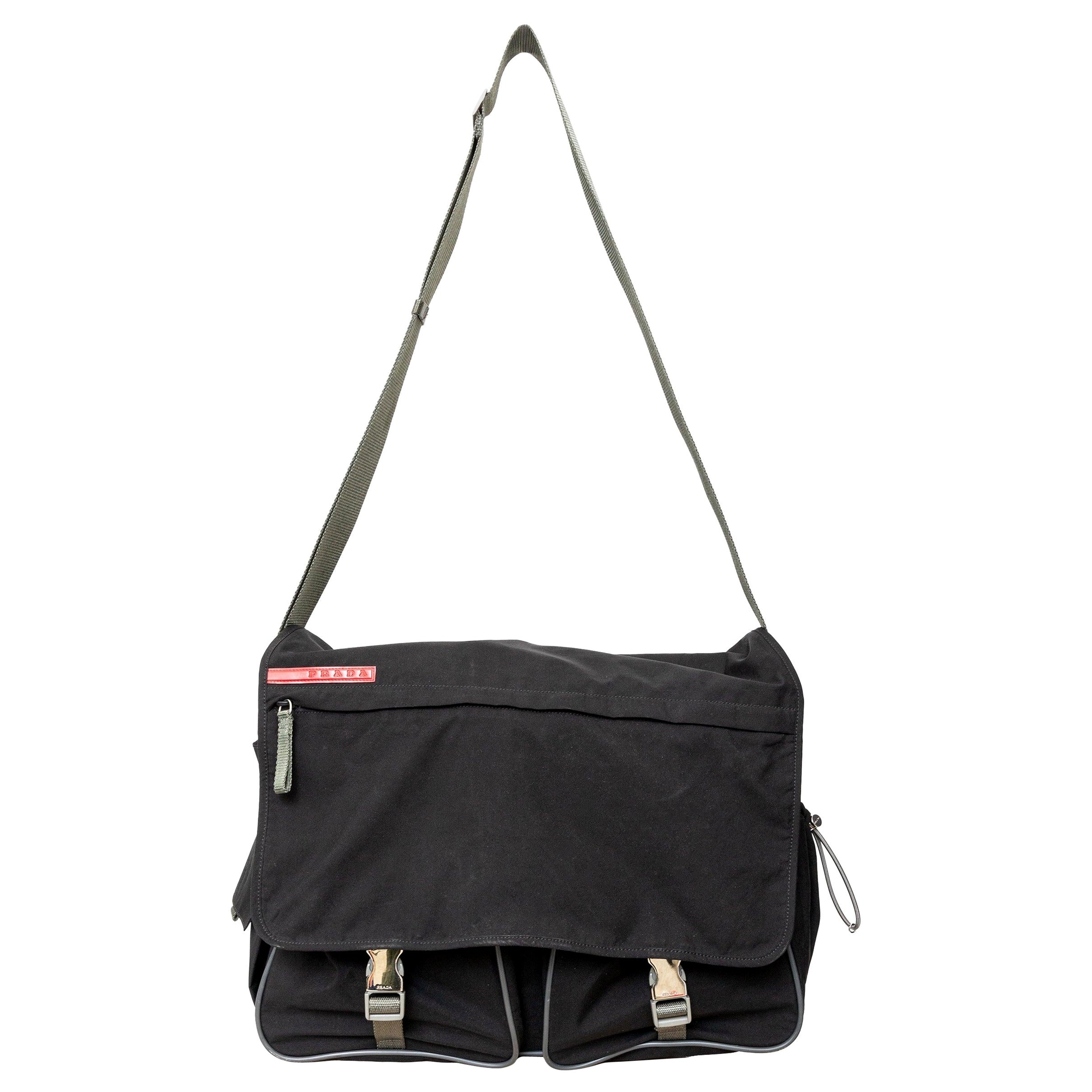 Prada Linea Rossa Messenger Bag - '20s For Sale