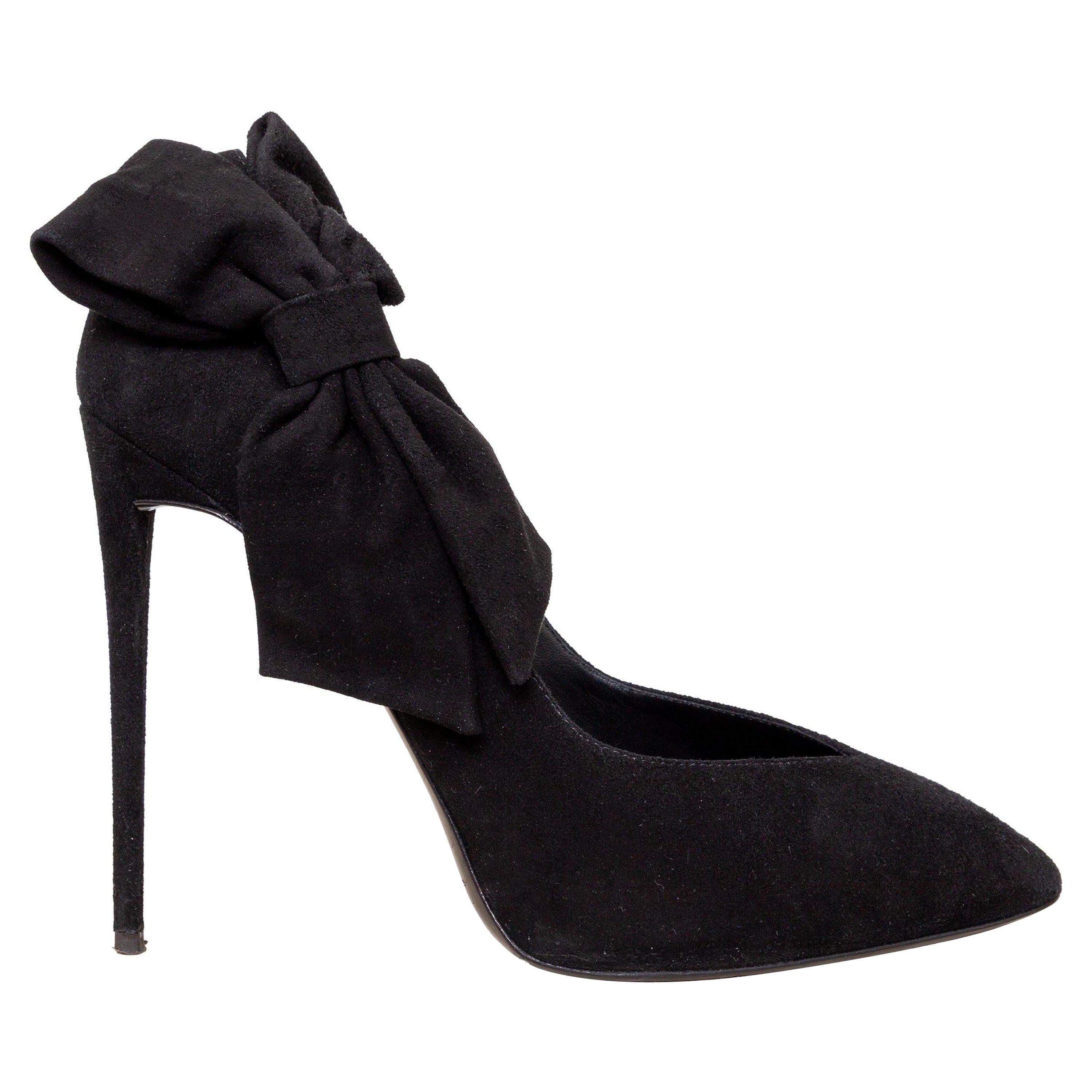 Giuseppe Zanotti Suede Bow Pumps - '10s For Sale