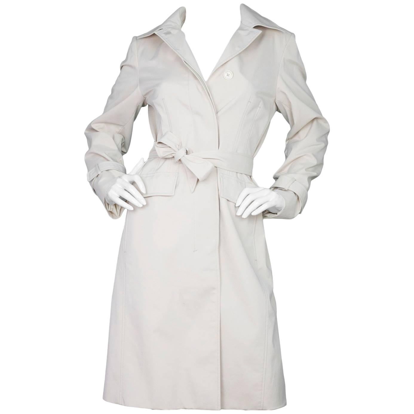 Loro Piana Storm System Beige Trench Coat sz IT44 rt. $1, 995