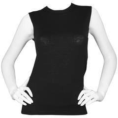 Chanel Black Wool Shell Top sz FR36 3