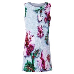 Mary Katrantzou Robe à imprimé floral doré GB 10 / US 6