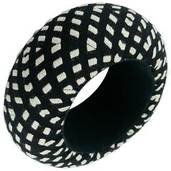 Christian Lacroix Chunky Black and White Runway Bracelet Spring 2008 
