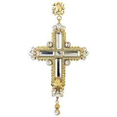 Rare Gianni Versace 1990's rope cross choker
