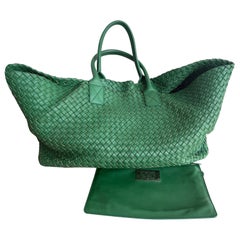 Bottega Veneta Cabat Tote Greene & Greene Intreccio Pelle 45cm