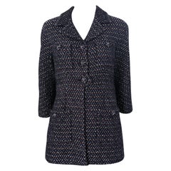 Chanel Paris / Monaco CC Buttons Lesage Tweed Jacket 34 FR