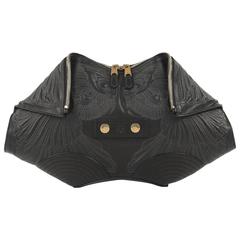ALEXANDER McQUEEN A/W 2010 "Angels & Demons" Leather "Angel DeManta" Clutch RARE 2