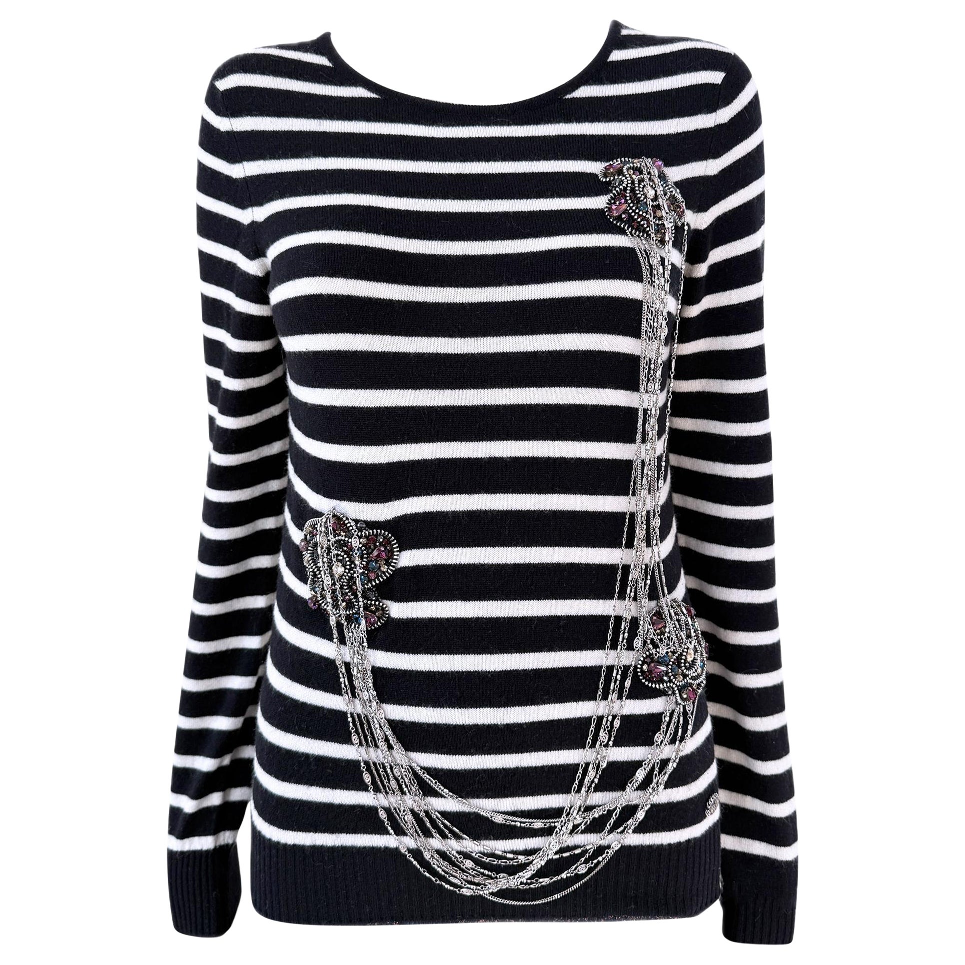 Chanel Paris / London Jewel and Chains Jumper 36 FR For Sale