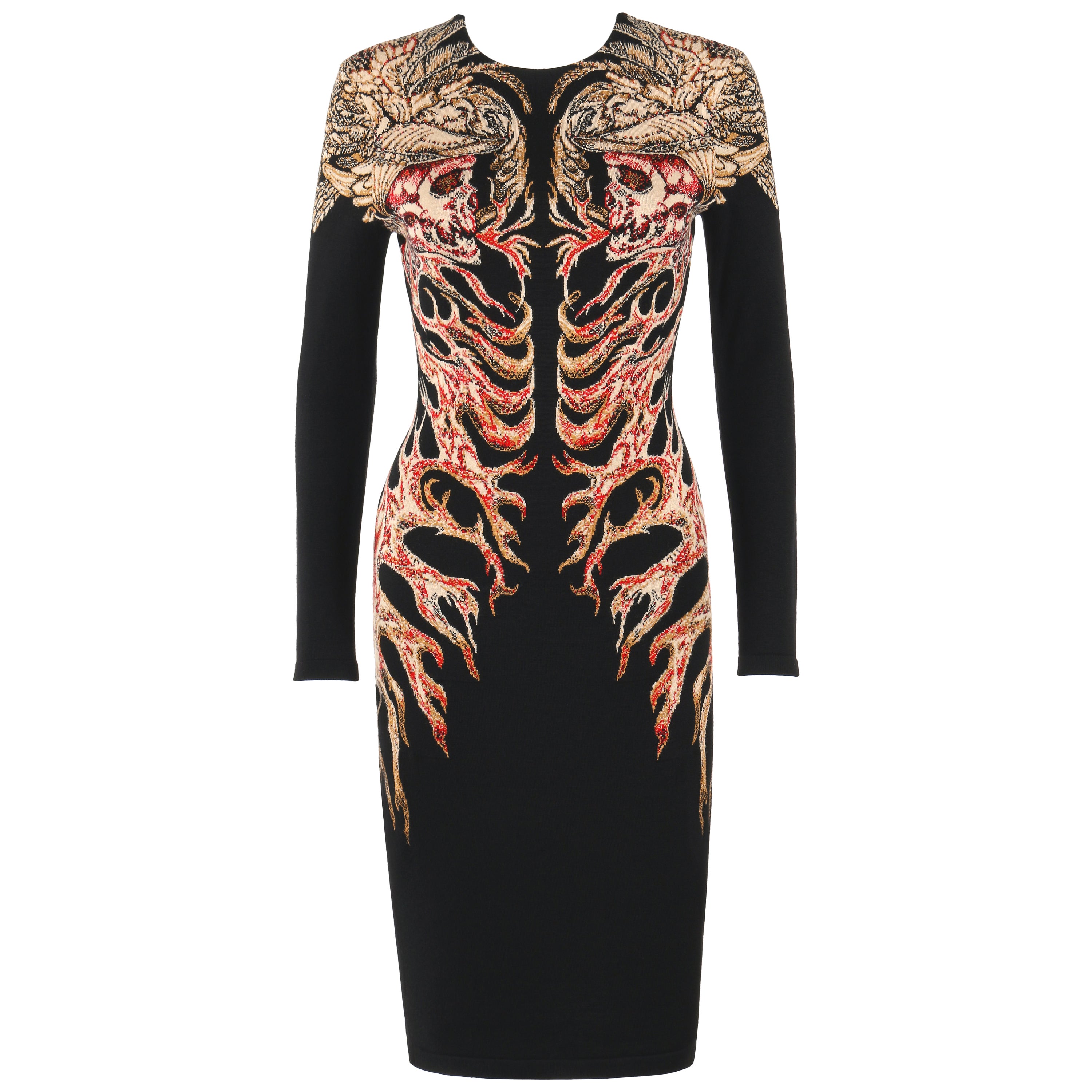 ALEXANDER McQUEEN A/W 2010 "Angels and Demons" "Hells Angels" Sheath Dress  RARE For Sale at 1stDibs