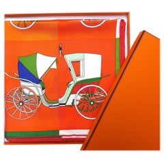 Hermes Scarf BRAND NEW "Voitures Exquises" by Jan Bajtlik