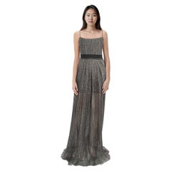 Stella McCartney Grey Star Dotted Maxi Dress Size M