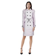 Burberry Purple Trench Coat Size M