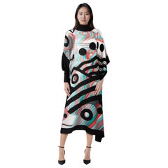 Hermès 2023 - Vestito a mantellina in seta primavera-estate taglia M.