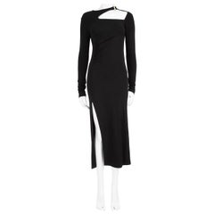 Dondup Black Cutout Detail Long Dress Size S