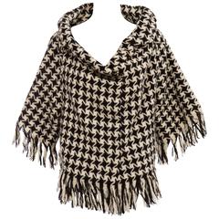 Yohji Yamamoto Wool Houndstooth Fringe Trim Jacket, Autumn - Winter 2003