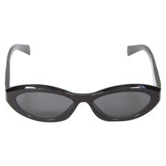 Prada Black Tinted Oval Sunglasses