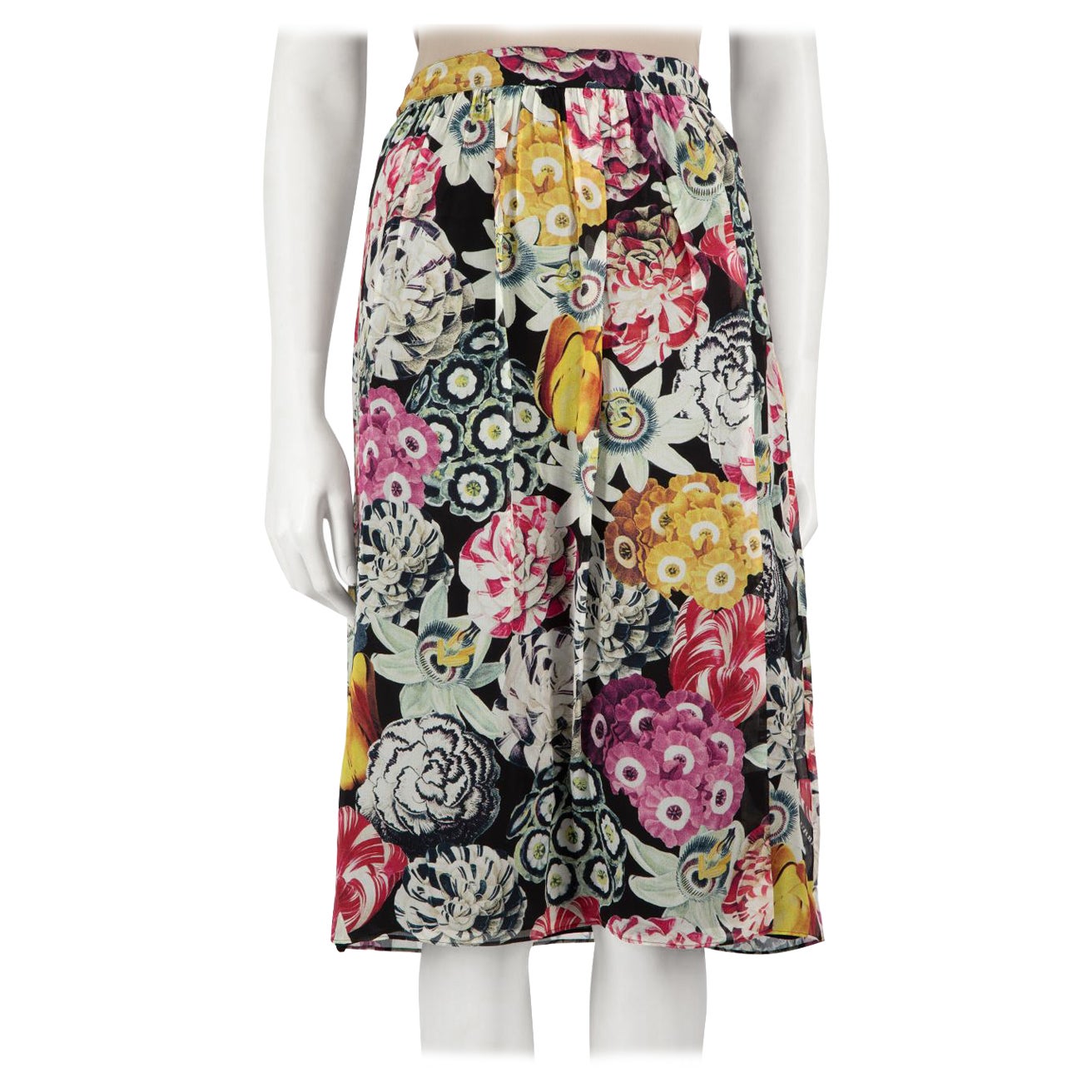 Burberry Floral Print Straight Skirt Size XXS