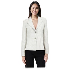 Giorgio Armani Blazer gris claro abotonado Talla S