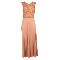 Sandro Pink Bow Tied Maxi Dress Size L