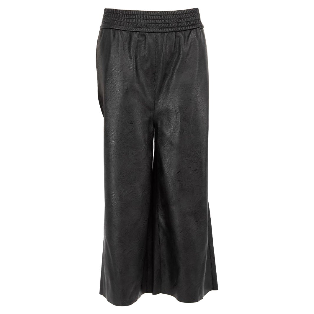 Stella McCartney Pantalones negros de piel vegana talla XXS en venta