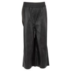 Stella McCartney - Pantaloni in pelle vegana nera taglia XXS